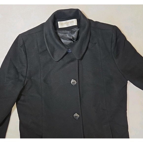Fleurette Wool Cashmere Long Coat Sz 16 Preppy Minimalist Luxury Staple Classic - Picture 7 of 14